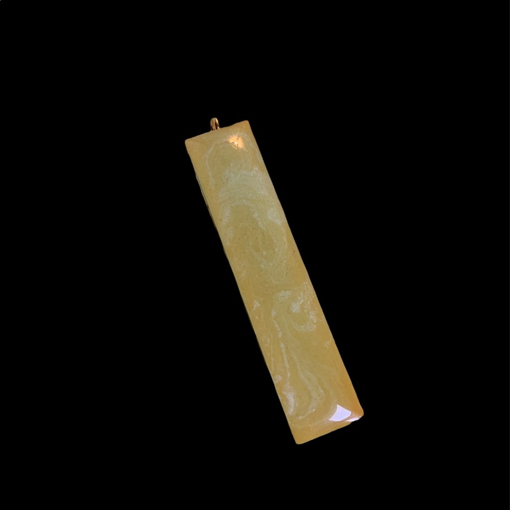 Resin Gold Bar Necklace